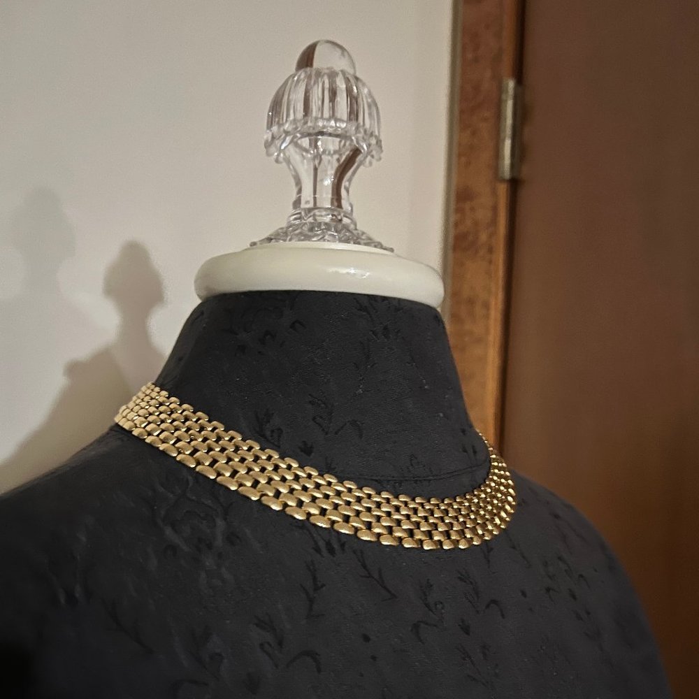 Bold Thick Chain Gold Color Necklace